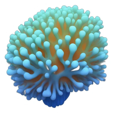 Coral blue sticker