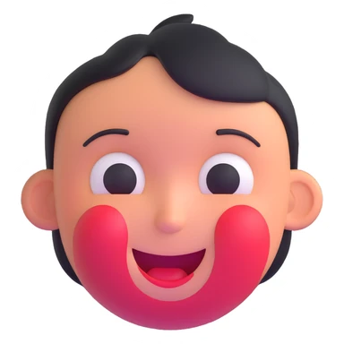 embarrassed face with red cheeks and awkward smile sticker