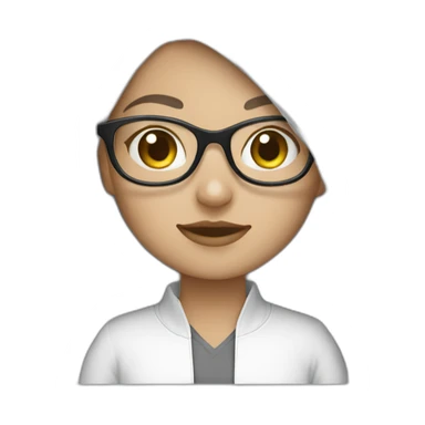 Saudi-cute-white-girl-wearing-eyeglass sticker