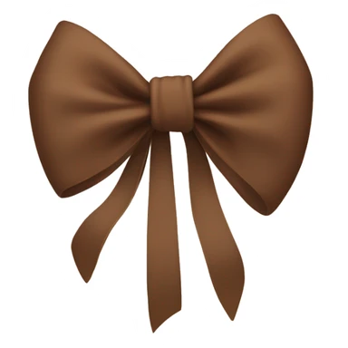 brown bow sticker