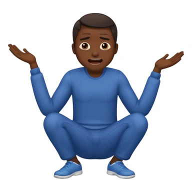 guy having pain full body sticker