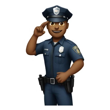 Police officer in los-Angeles sticker