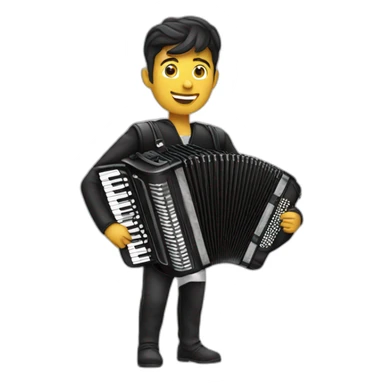 accordionist sticker
