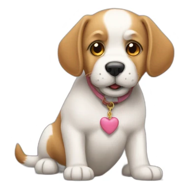 Un chien qui se bat contre un chat sticker