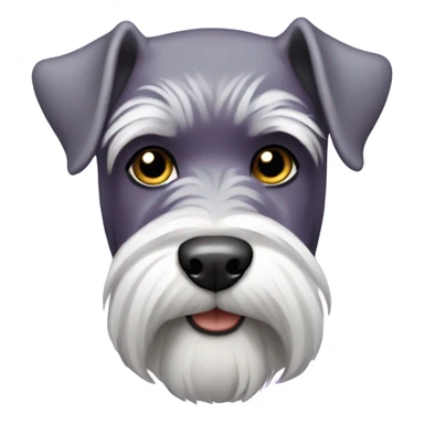 Schnauzer wearing purple hoodie sticker