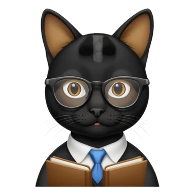 stock trading black and smart cat sticker