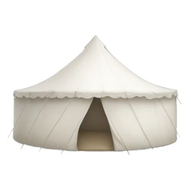  white tent closed sticker