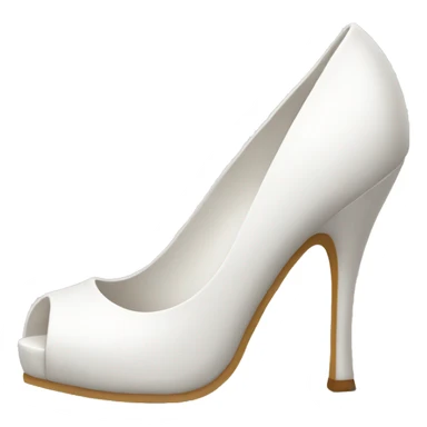 White heel sticker