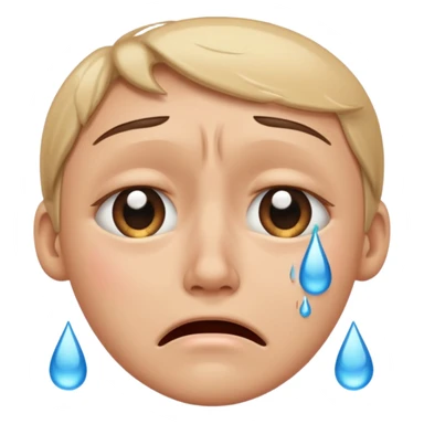 crying face emoji sticker