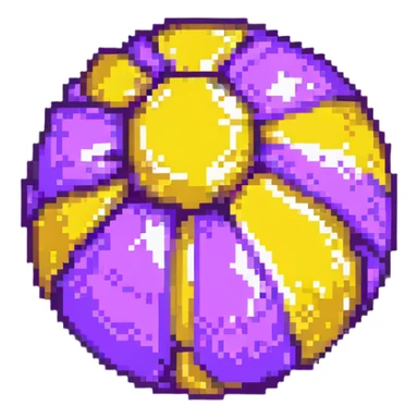 purple bomb low poly sticker