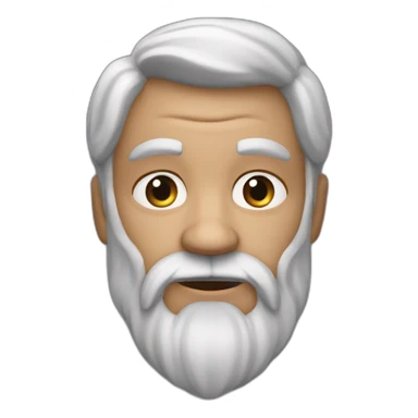 barbu chauve sticker