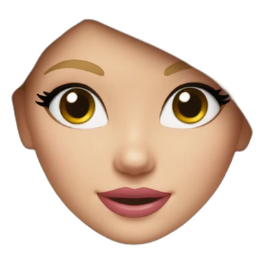 blonde barbie doll winking in a cat costume sticker