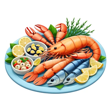 Seafood sticker