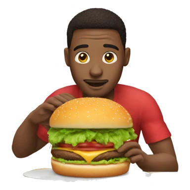 Jordan qui mange un burger  sticker