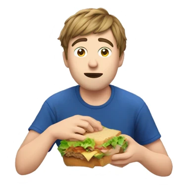 mrbeast eating lunchly  sticker