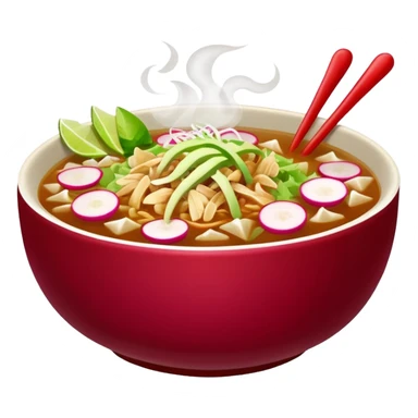 a delicious hot bowl of pozole sticker