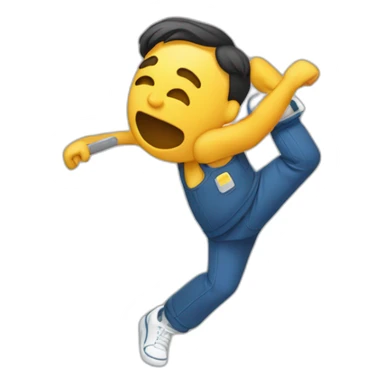 Une personne qui fais un dab sticker