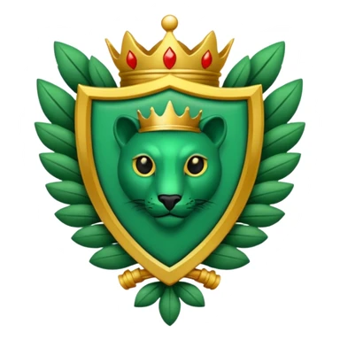 Escudo con grifón de color verde  sticker