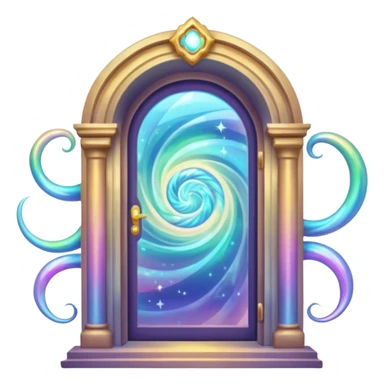 magical door portal sticker