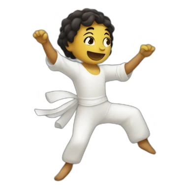 Un chient qui danse sticker