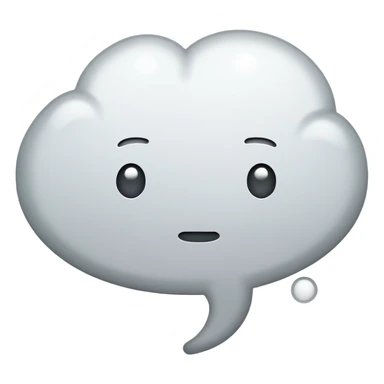 comic thought bubble with three dots no text sticker