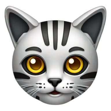 robot cat vector sticker