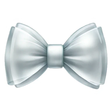 A cristal with a bow sticker