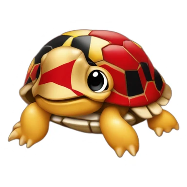 University of Maryland Mascot Testudo the terrapin, Red shell diamond back colors matching maryland flag red gold black yellow sticker