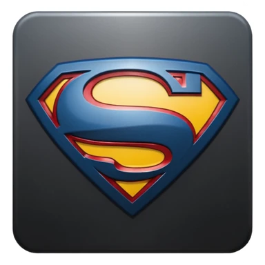 Superman Symbol Man of Steel black sticker
