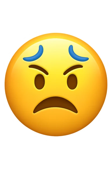 irritabilità o ansia improvvisa emoji stile iphone sticker