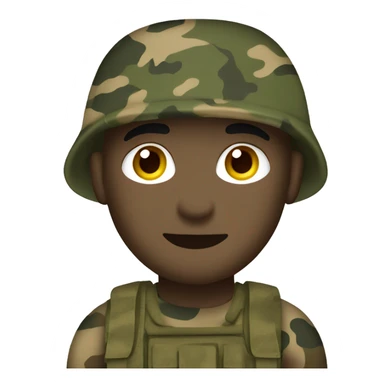 US Marine in woodland camouflage  sticker
