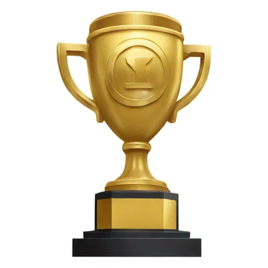 Championship trophy sticker