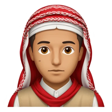 Emoji for a man wearing a Saudi Shemagh  sticker