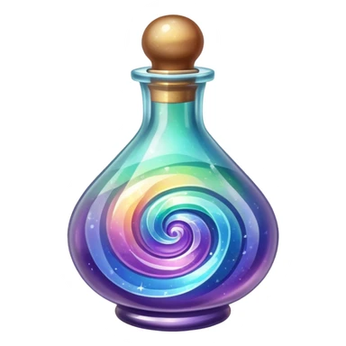 Crystal potion sticker