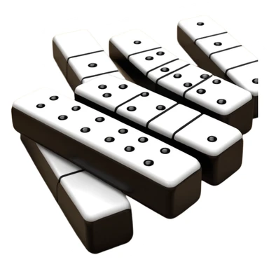 Falling Dominoes sticker
