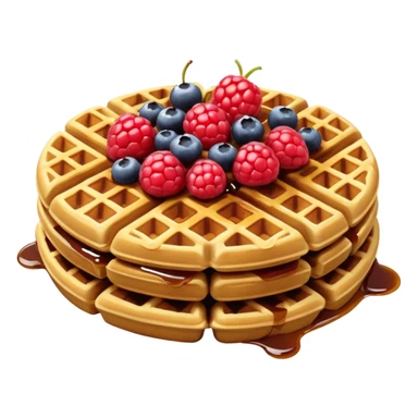 berry waffle sticker