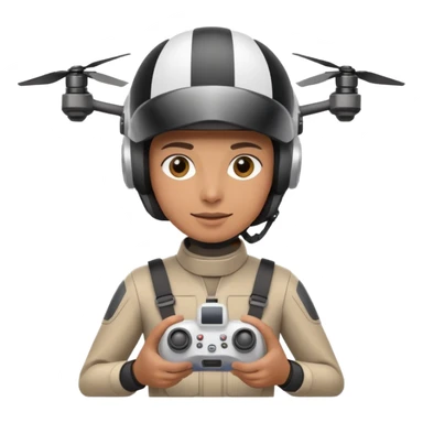 A drone racer sticker