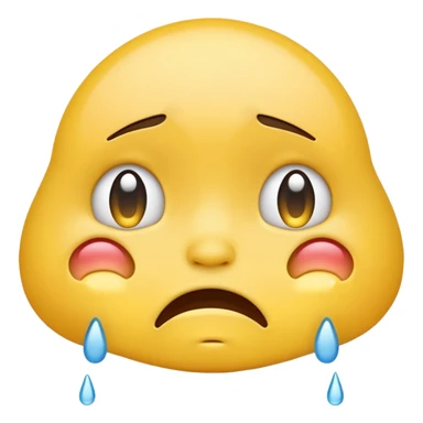 a emoji who are crying sticker