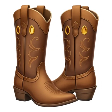 pair of cowboy boots sticker