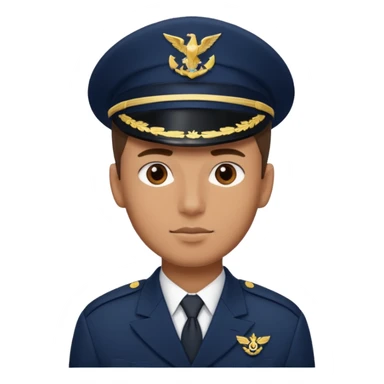 male navy soldier, square face sticker