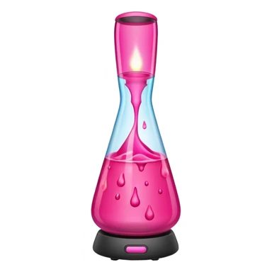 Hot pink lava lamp  sticker