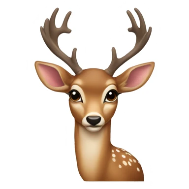 coquette deer sticker