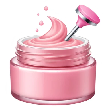 Skin care pink sticker