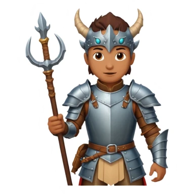 a dragon tamer in medieval time sticker