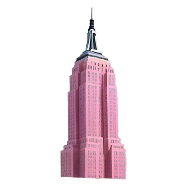 Pink Empire State Building  sticker