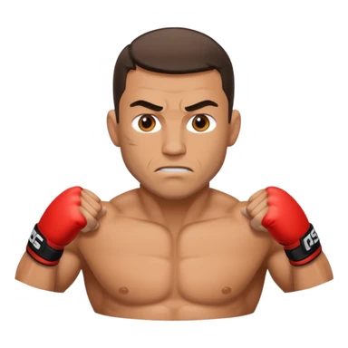 MMA fighter sticker