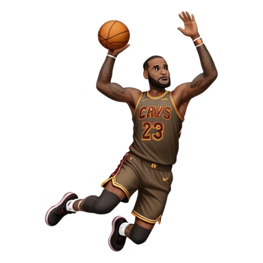 Lebron james dunking sticker