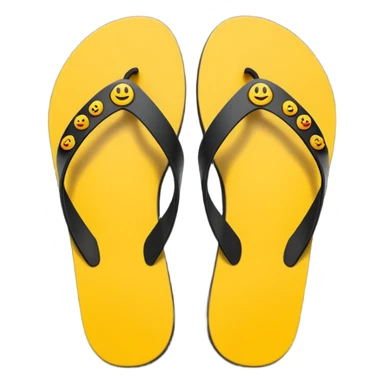thin sandal sole, minimal detail, emoji style, viewed from the bottom sticker