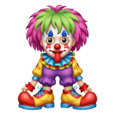 clown got cold sticker