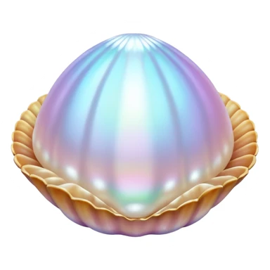 pearls in shells sticker